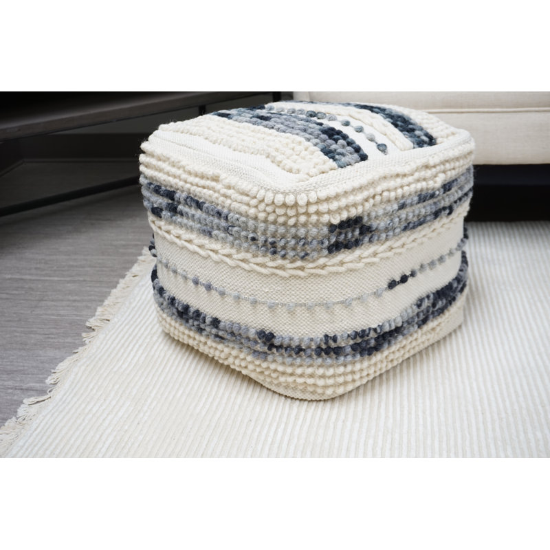 Repose-pieds rectangulaire en coton 16 po Eugene