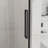 6Mm Tempered Glass Semi- Modern Shower Door, Matte Black Stainless Steel Hardware, Adjustable Width, Reversible Left Or Right, Splash Seal, Quiet Slide For Bathroom 48" W X 72" H 1/4"  6Mm  Thick