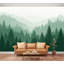 Papier peint adhésif auto-adhésif à motif de paysage de forêt, paysage naturel, pour salle de séjour H 100 po x l 144 po-133706541