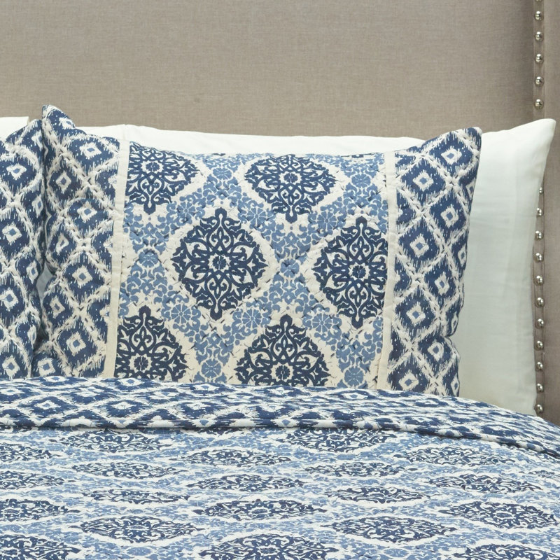 Gemma Damask Sham Set, Standard
