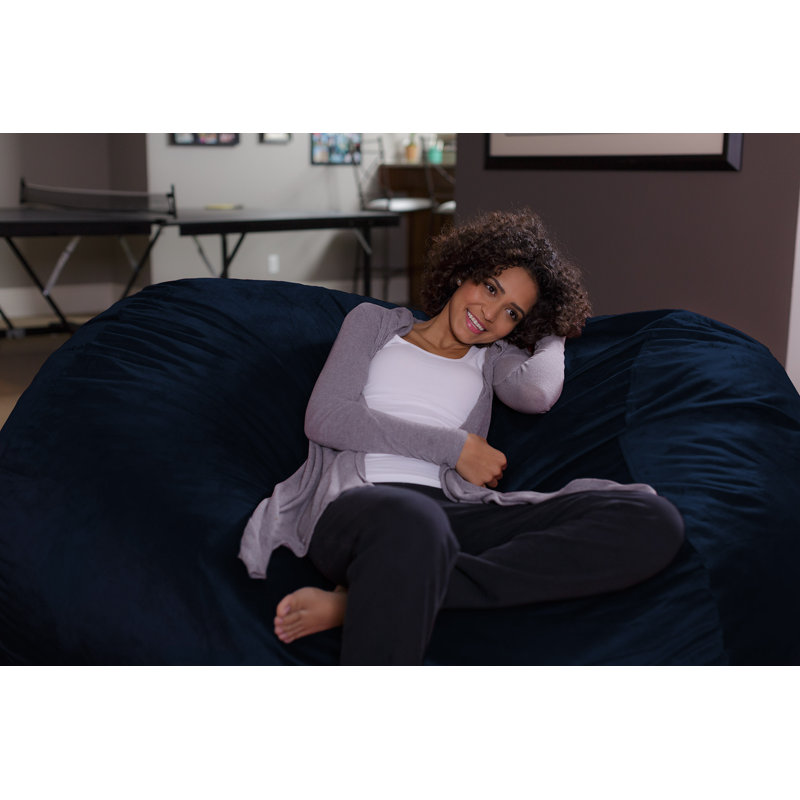Large Bean Bag Sofa, Navy