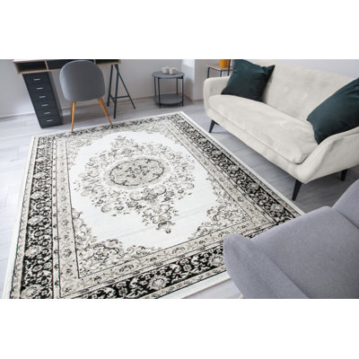 Tapis oriental blanc / gris Antony