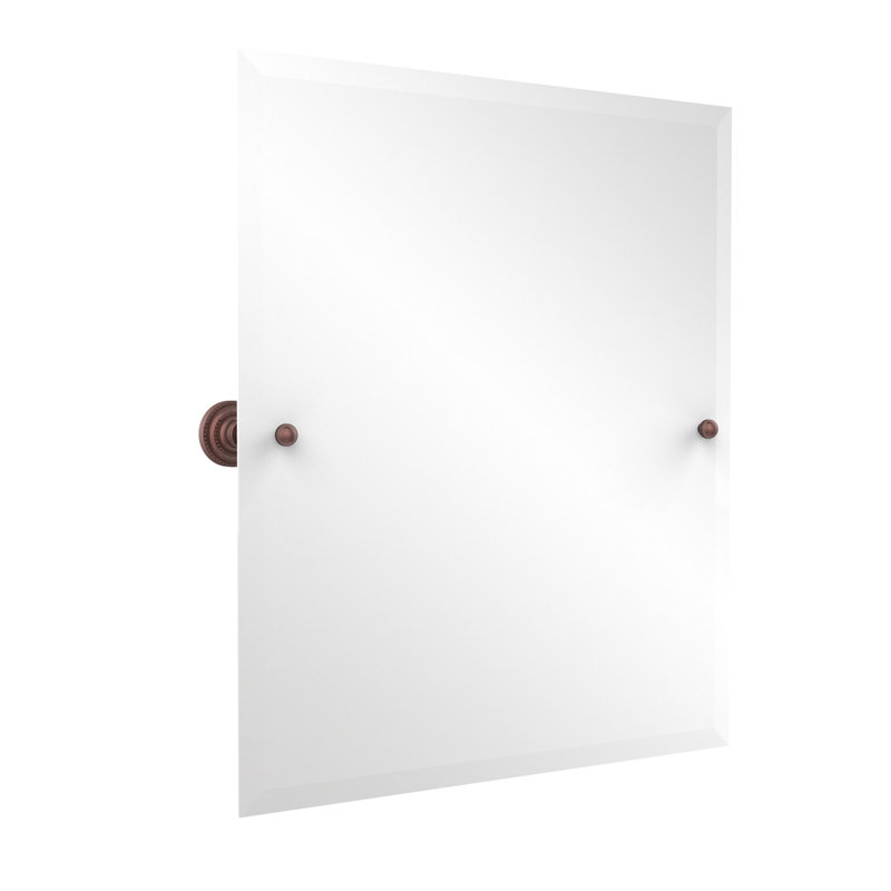 Miroir rectangulaire inclinable 21 "x 26" Dottingham, Cuivre antique, 21" H x 26" W