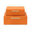 Rebeka 2 Piece Faux Leather Decorative Box Set-634877528