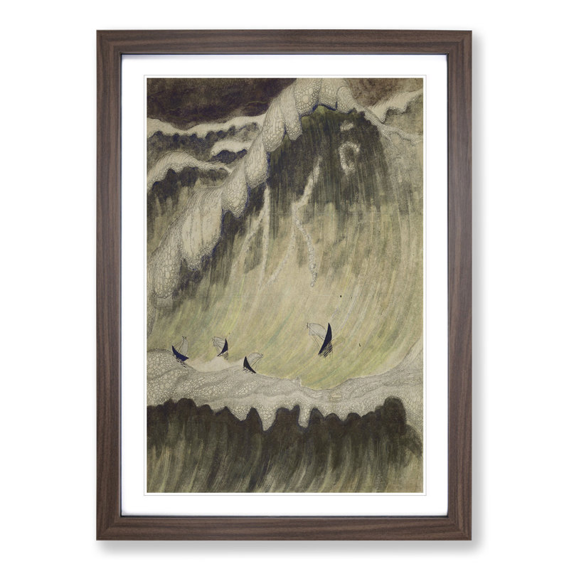 Finale Vol.1 by Mikalojus Konstantinas - Picture Frame Painting, Walnut Framed, 36cm H x 27cm W x 2cm D