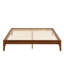 Base de lit plateforme en bois de bambou sec de 12 pouces avec support en lattes de bois-1679473259
