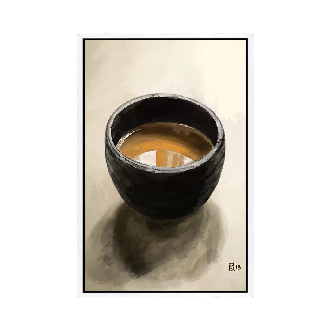 Elegantes Espresso von Sunflowerman - Galerie-verpackte Leinwand Giclée