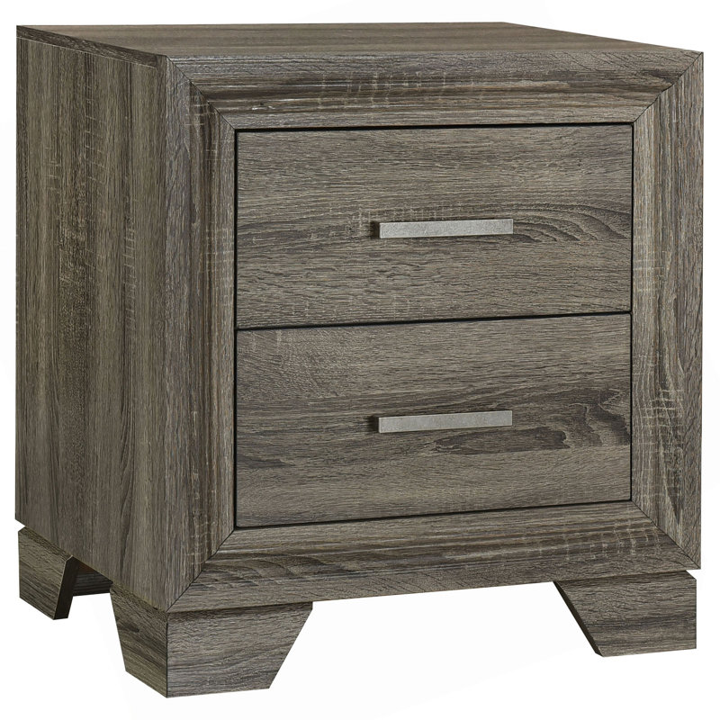 Funston 2-Drawer Nightstand Bedside Table
