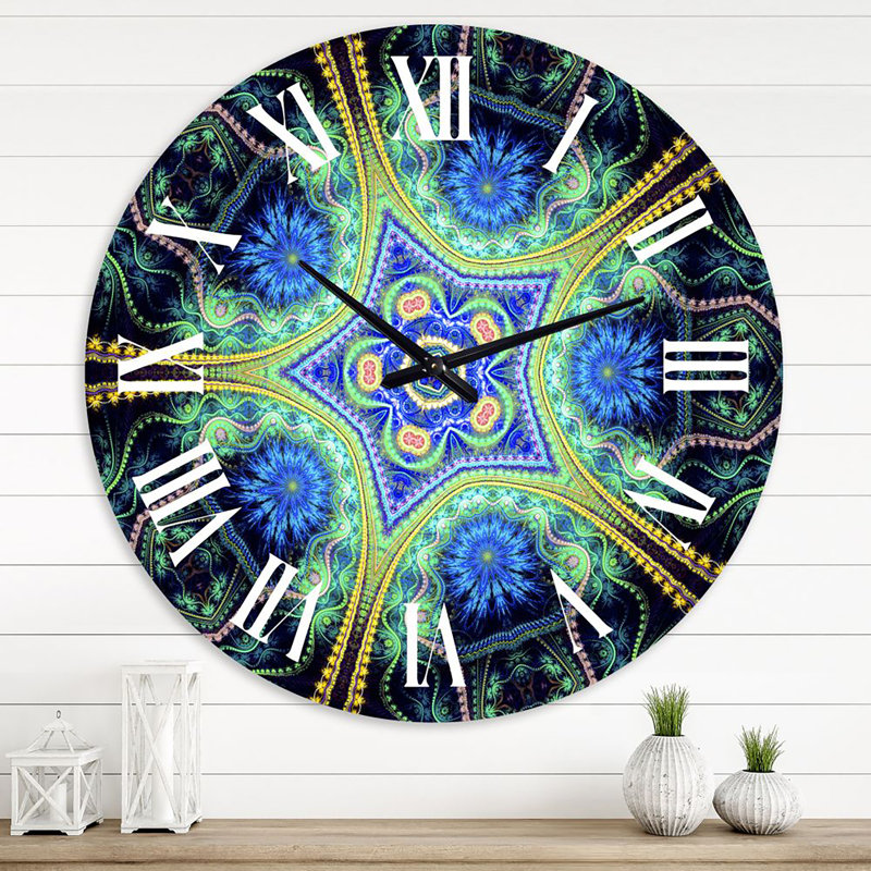 Oversized Fractal Portal Magic XIII Wall Clock, Oversized