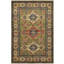 Tapis de zone en laine noué la kazak beige 4 pi x 6 po one-of-kind main Raybon