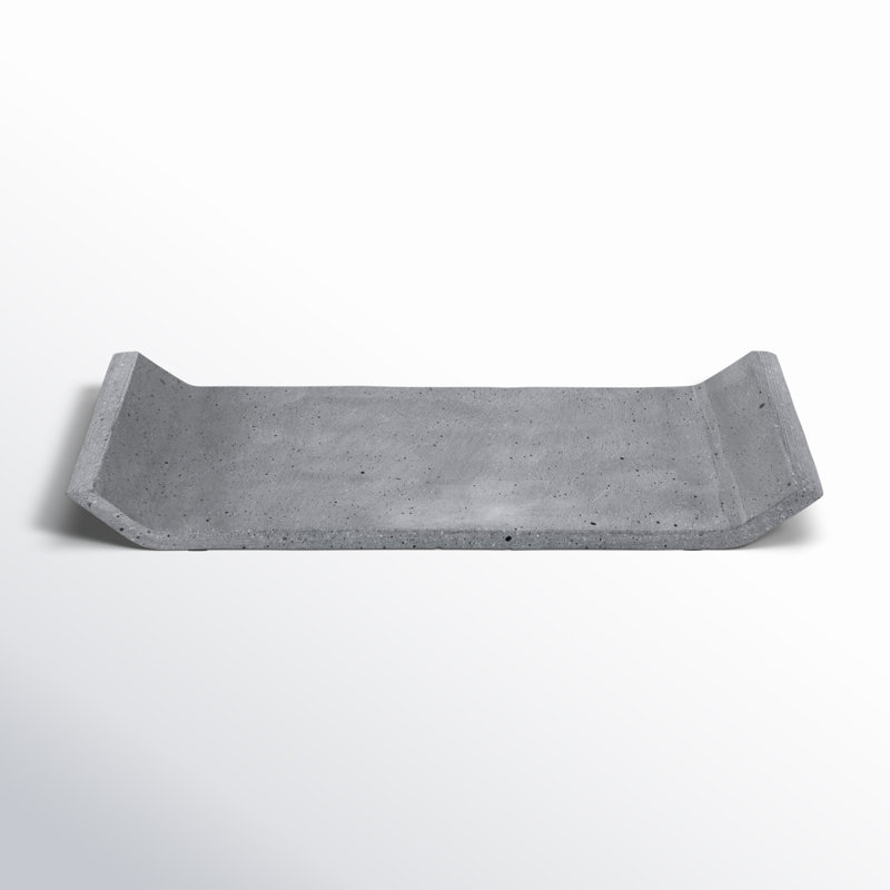 Plateau de table basse MOON, Gris foncé, H 0,98 po x l 11,81 po x P 4,72 po