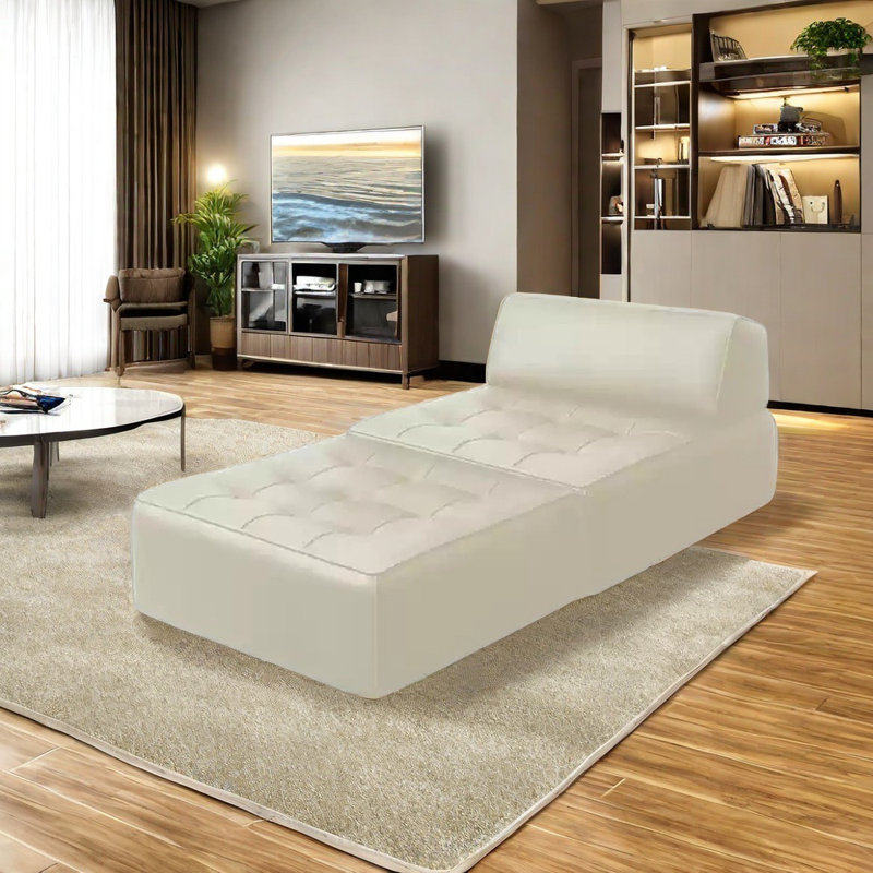 Chaise multifonctionnelle en bois massif bricolage, Blanc cassé / blanc