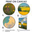 Arc-en-ciel au-dessus des champs - art mural arc-en-ciel pour le salon-237915600-237915609-237915608
