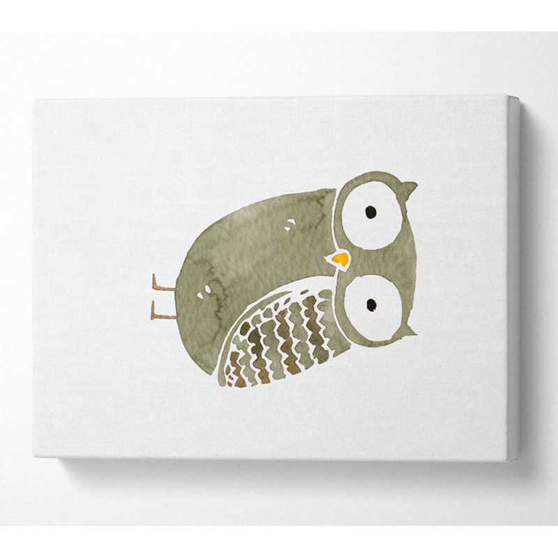 Wise Owl - Wrapped Canvas Print, 35.6cm H x 50.8cm W x 10cm D