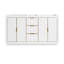 Austen 60'' W Double Bathroom Vanity Base-645776410