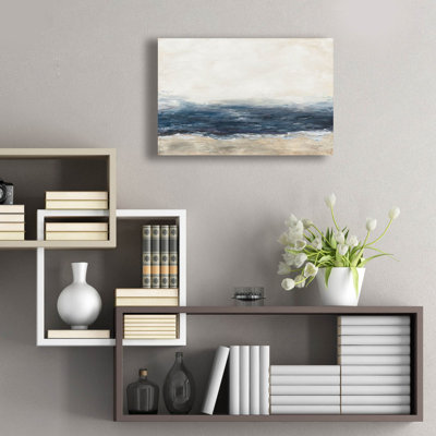 Art mural en verre épique «Sea Mood» par Courtney Prahl, 24 po x 16 po