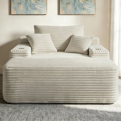 Chaise longue rembourrée