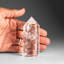 Pierre précieuse (grand) à pointe de quartz transparent du Brésil
