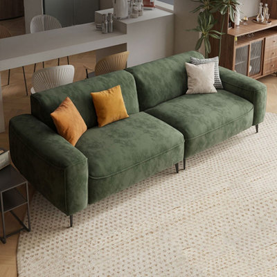 Green Polyester Modular Sofa cushion couch