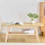 Table basse en bois massif de 47,8 cm de large avec double plateau, idéale pour le salon de beauté et la boutique moderne. Structure robuste. Hauteur : 41,4 cm. Convient aux appartements avec balcon.