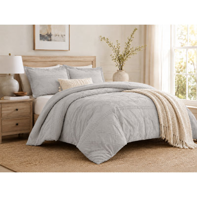  Parure de lit prélavée en jacquard ultra doux à clips Swift Home
