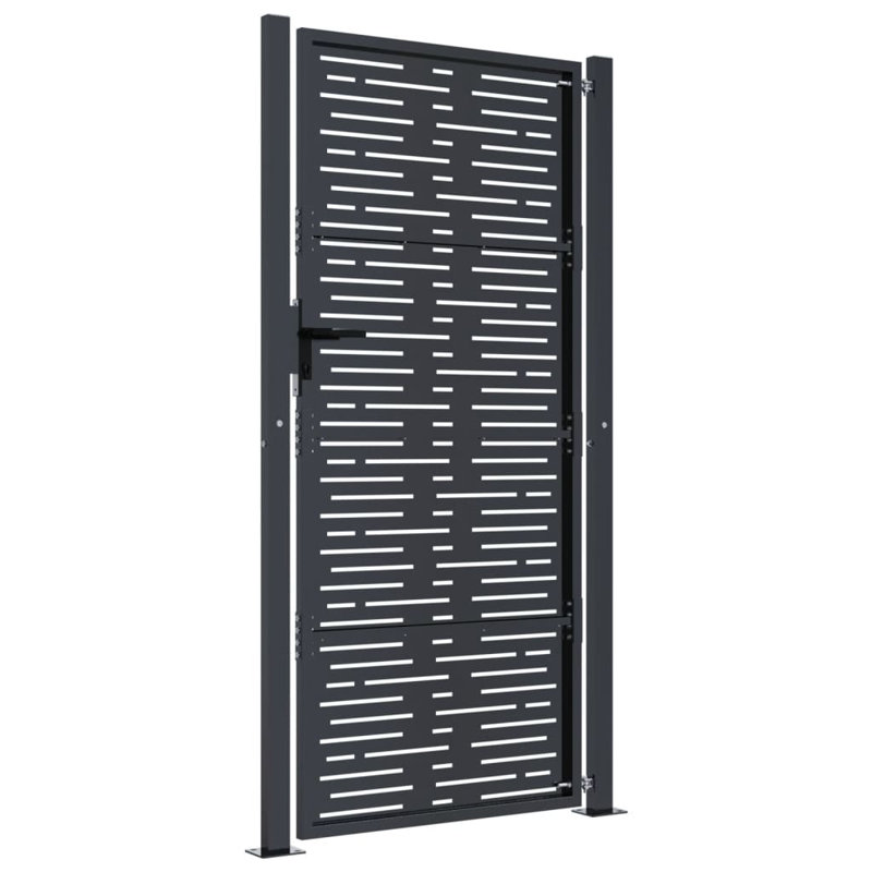 Ammadas Grey Metal Gate, 180cm H x 105cm W