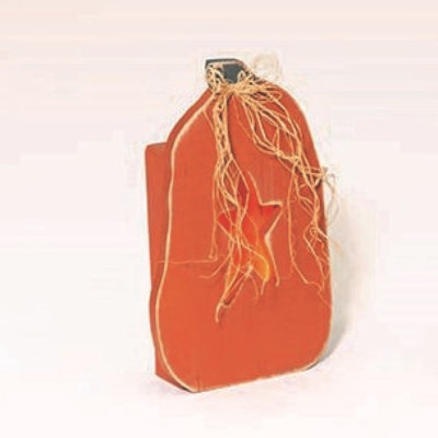 Fall Décor-Luminary Wooden Pumpkin With Star