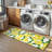 Lemon Kitchen Mat Set Of 2 - Anti Fatigue Mats For Kitchen Floor - Non Slip Cushioned Rugs For Standing - Lemon Decor (17.3"×29"+17.3"×47"-0.4") White