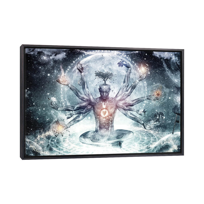 «The Neverender Dreamer» par Cameron Gray, impression, H 40 po x l 60 po x P 1,5 po, Toile avec cadre noir patiné