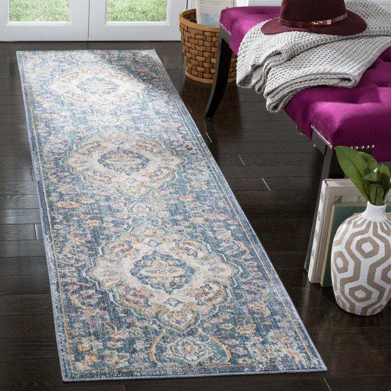 Bachus Oriental Viscose Area Rug, Runner 69 x 244 cm