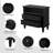 Amberlyn 28.2" W Traditional 2-Drawer End Table with Charging Station and Solid Wood Legs and Open Shelf-79191115