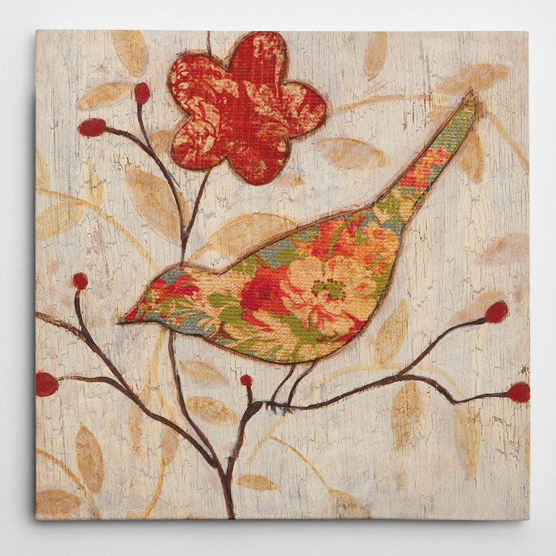 «Premium Song Bird II Revisité», reproduction sur toile tendue, H 32 po x l 32 po x P 1,5 po