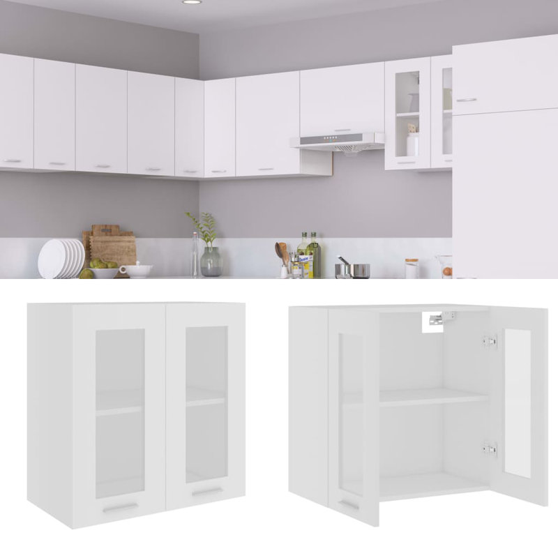 Hanging Glass Cabinet Lyon, White