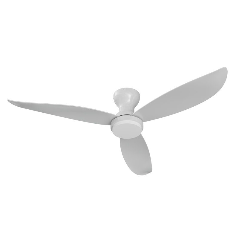 Banks - Ventilateur de plafond à DEL 3 pales 52 po - Finition blanche - Type de commande murale, Commande murale, Blanc