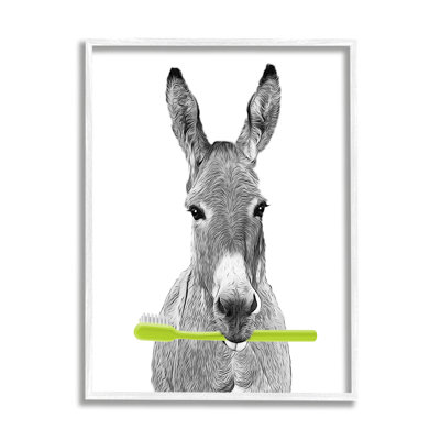 " Donkey Toothbrush Funny Animal " by Annalisa Latella