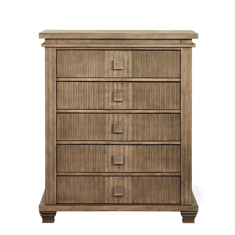 Mayfield 5 Drawer Chest, Amber Brown