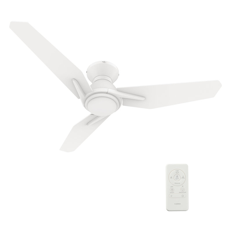 Ventilateur de plafond intelligent avec télécommande, ensemble d'éclairage inclus, fonctionne avec l'assistant Google et Amazon Alexa, raccourci Siri.