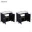 72" Bathroom Vanity Set With Double Vanities (Separate), Double Ceramic Sinks, Soft-Close Doors & Adjustable Shelf – Retro  Storage Cabinet For Stylish Bathroom Organization