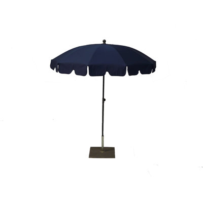 Stevison 200 cm W X 200 cm D Round Tilt Market Parasol with Manual Lift
