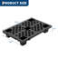 Palettes emboîtables en plastique emboîtables - Coussinets de plancher imperméables légers et résistants avec grille respirante, appropriés pour le sous-sol, l'entrepôt, le garage, le rangement intérieur et extérieur, 23,6 po x 15,7 po x 3,9 po, paquet de 8, noir (ensemble noir de 8 pièces)-123830020