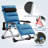 Halback Zero Gravity Chair, Folding Reclining Lounge Chair with Cushion, Headrest Support 400lbs-1867545418