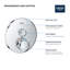 GROHE Grohtherm SmartControl Shower Thermostatic Valve Trim Kit-73198769