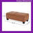 Compact Fabric Storage Ottoman Bench With Removable Cushioned Top Sturdy Frame