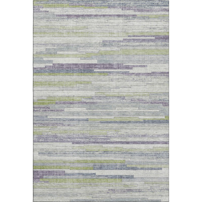 Premium Machine Washable Ansley AMF2000 Stripes Rug