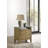 Coudrey 2-drawer Glass Top Nightstand Natural Pine
