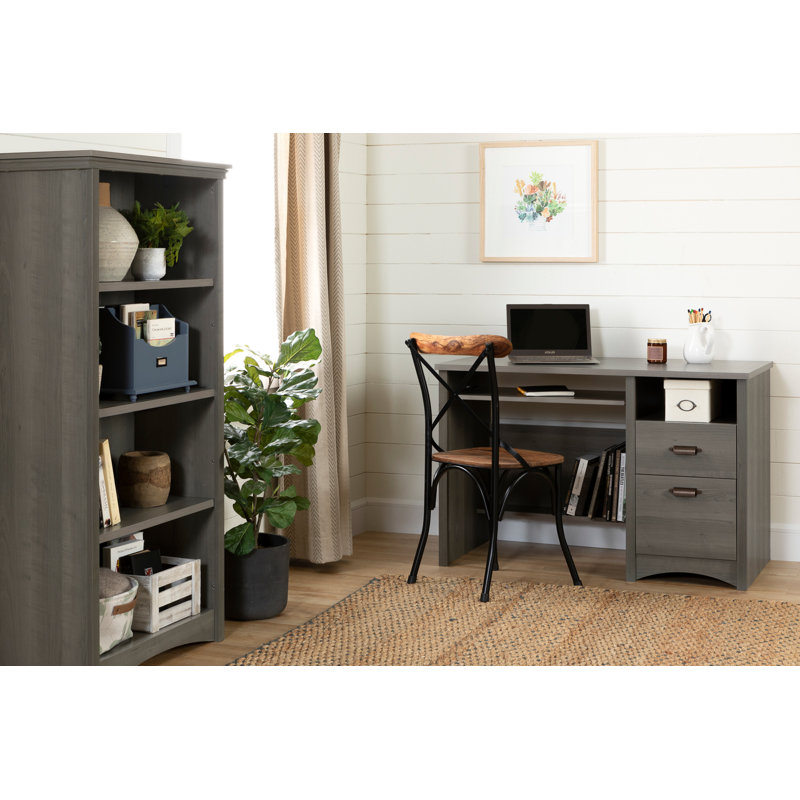 Cardell Computer Desk, Gray Maple