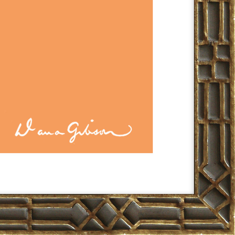 Watermark in Jaune Framed by Dana Gibson