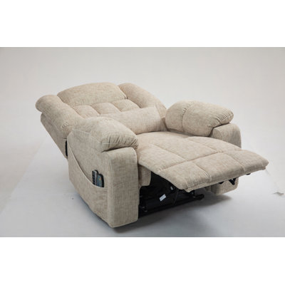 Fauteuil inclinable électrique Power Lift pour personnes âgées grandes et grandes: Fauteuil relevable à plat avec chaleur et massage, inclinable jusqu'à 180, 4 moteurs OKIN, appui-tête réglable et soutien lombaire
