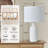 24'' White Ceramic  Table Lamp (Set Of 2)