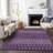 Premium Machine Washable Prisco Purple Rug-846972160